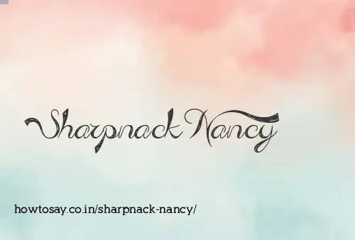 Sharpnack Nancy