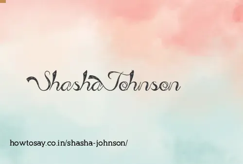Shasha Johnson