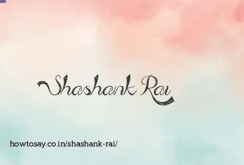 Shashank Rai