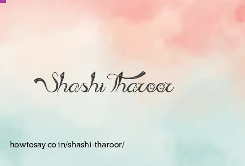 Shashi Tharoor