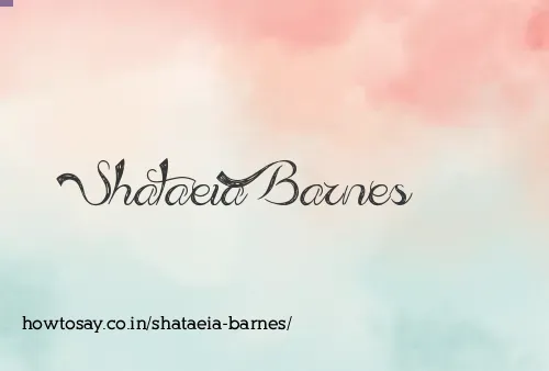 Shataeia Barnes