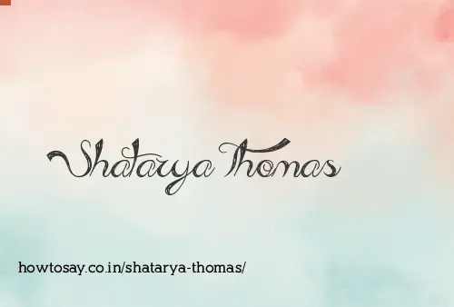 Shatarya Thomas