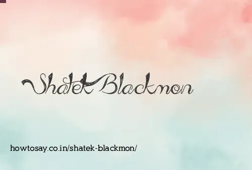 Shatek Blackmon