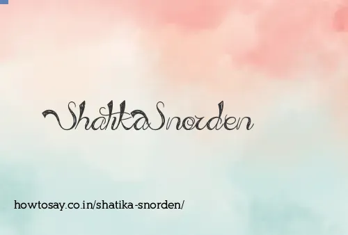Shatika Snorden