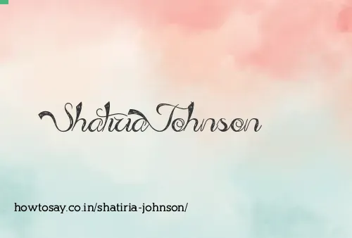 Shatiria Johnson