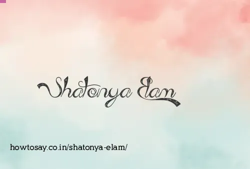 Shatonya Elam
