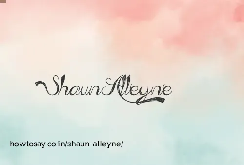 Shaun Alleyne