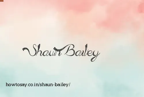 Shaun Bailey