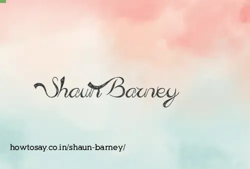 Shaun Barney