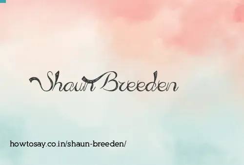 Shaun Breeden