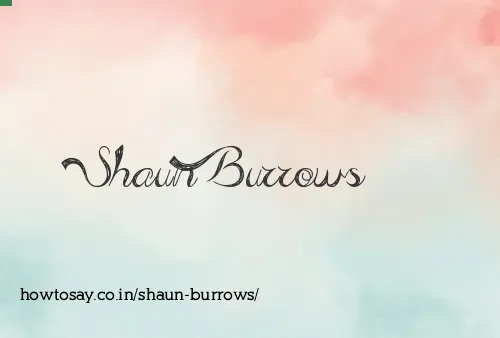 Shaun Burrows