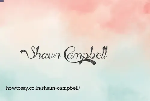 Shaun Campbell