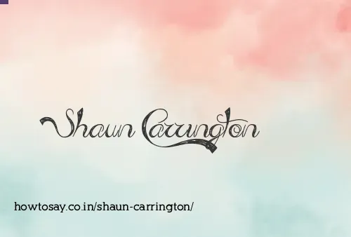 Shaun Carrington