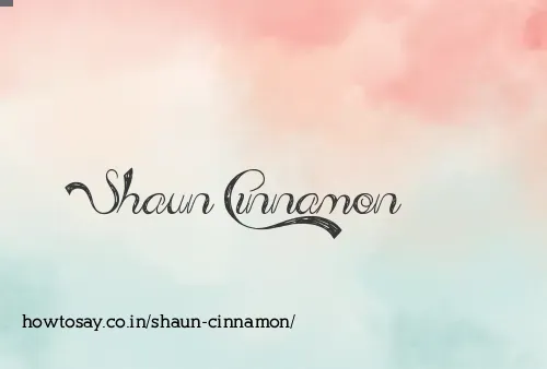 Shaun Cinnamon