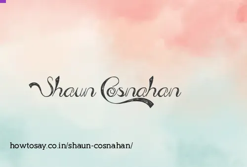 Shaun Cosnahan