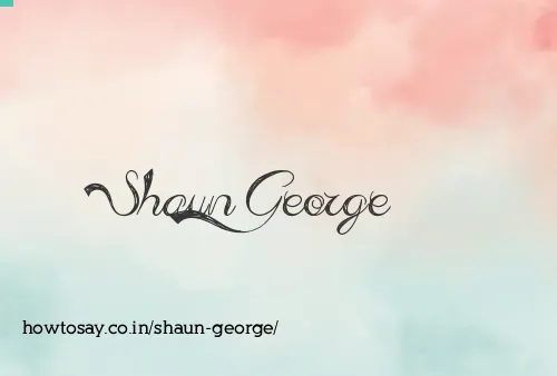 Shaun George