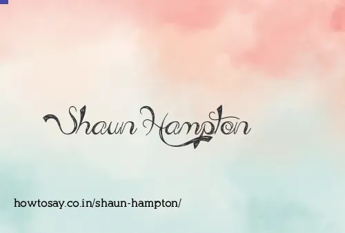 Shaun Hampton
