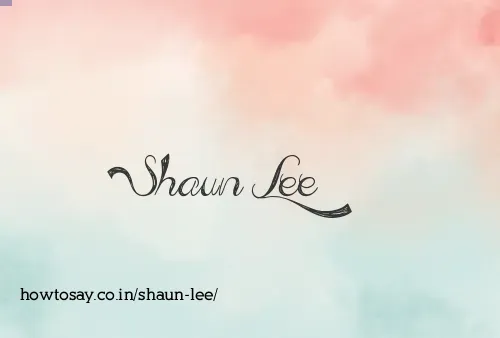 Shaun Lee