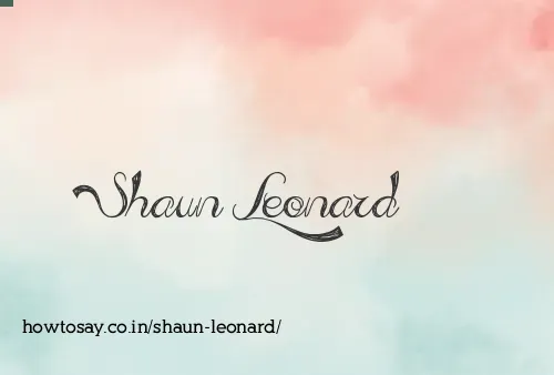 Shaun Leonard