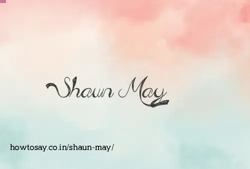Shaun May