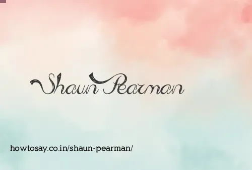 Shaun Pearman