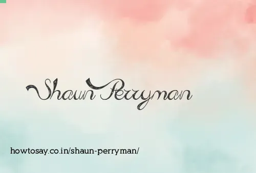 Shaun Perryman
