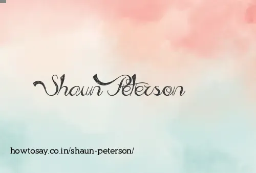 Shaun Peterson
