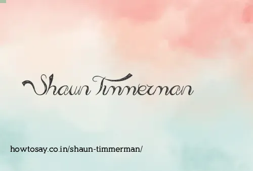 Shaun Timmerman