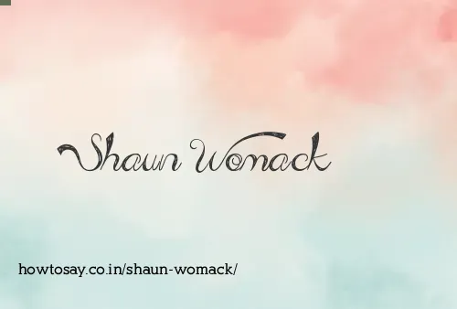 Shaun Womack
