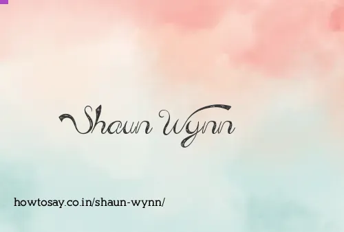 Shaun Wynn