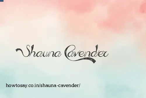 Shauna Cavender