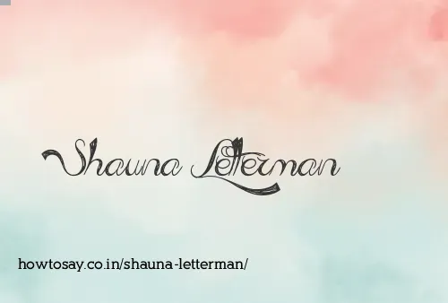 Shauna Letterman