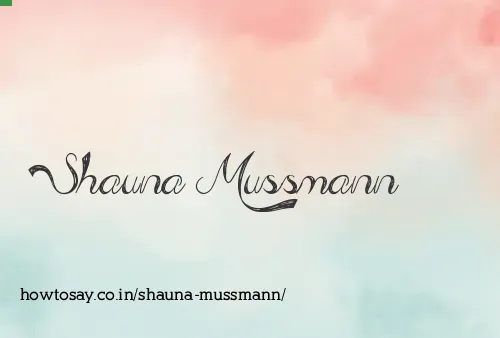 Shauna Mussmann