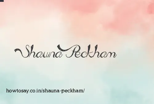 Shauna Peckham