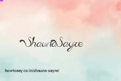Shauna Sayre