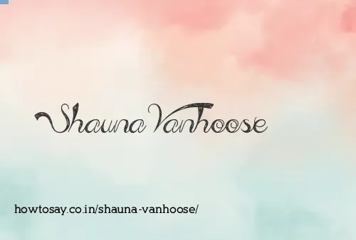 Shauna Vanhoose