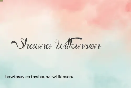 Shauna Wilkinson