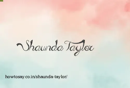 Shaunda Taylor