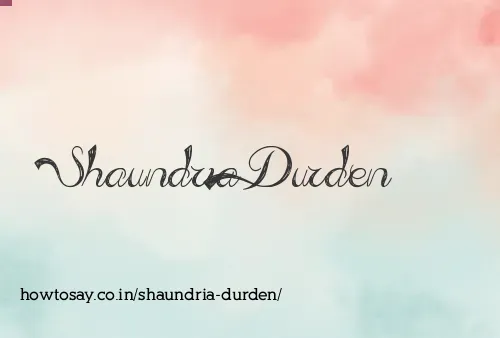 Shaundria Durden