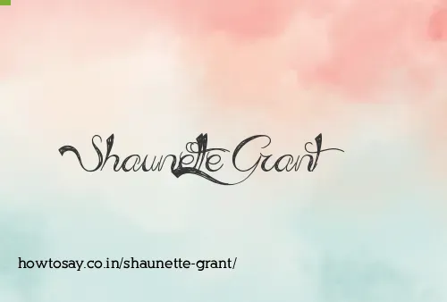 Shaunette Grant