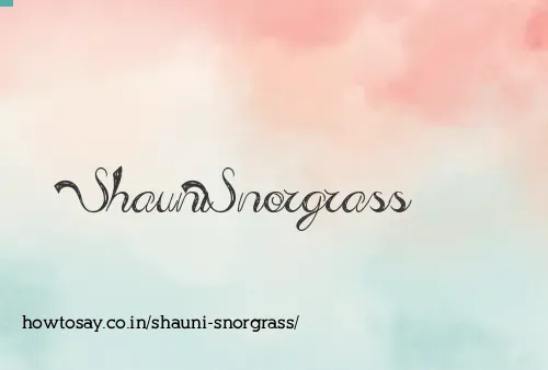 Shauni Snorgrass