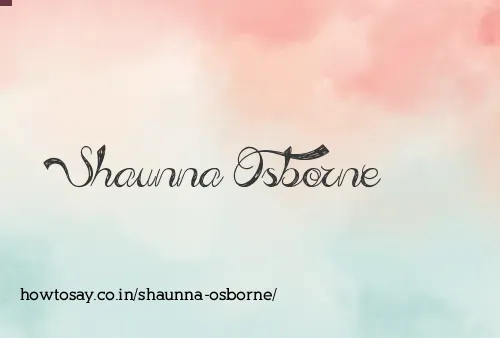 Shaunna Osborne