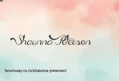 Shaunna Peterson