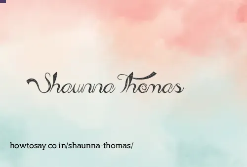 Shaunna Thomas