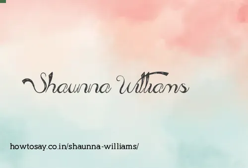 Shaunna Williams