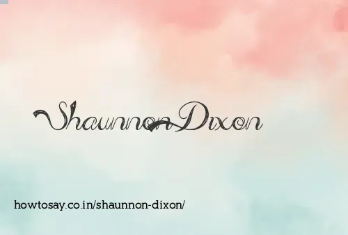 Shaunnon Dixon