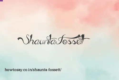 Shaunta Fossett