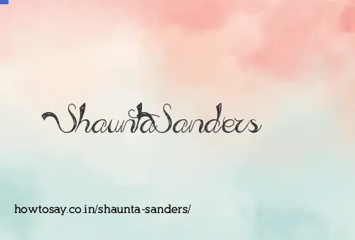 Shaunta Sanders