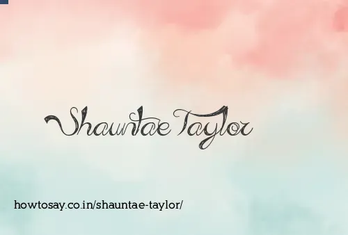 Shauntae Taylor
