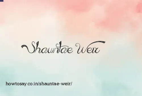 Shauntae Weir